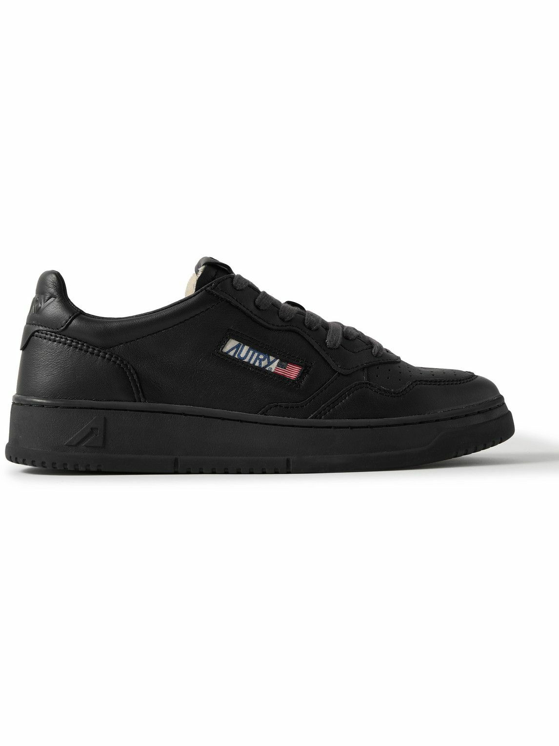 Autry - Medalist Leather Sneakers - Black Autry