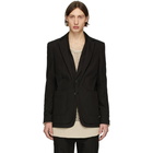 Isabel Benenato Black Double Collar Blazer