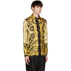 Versace Gold Silk Barocco Shirt