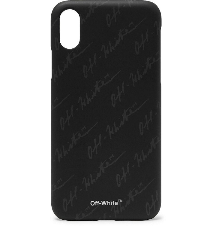 Photo: Off-White - Logo-Print IPhone X Case - Men - Black