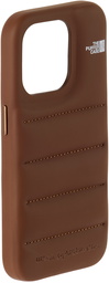 Urban Sophistication Brown 'The Puffer' iPhone 15 Pro Case