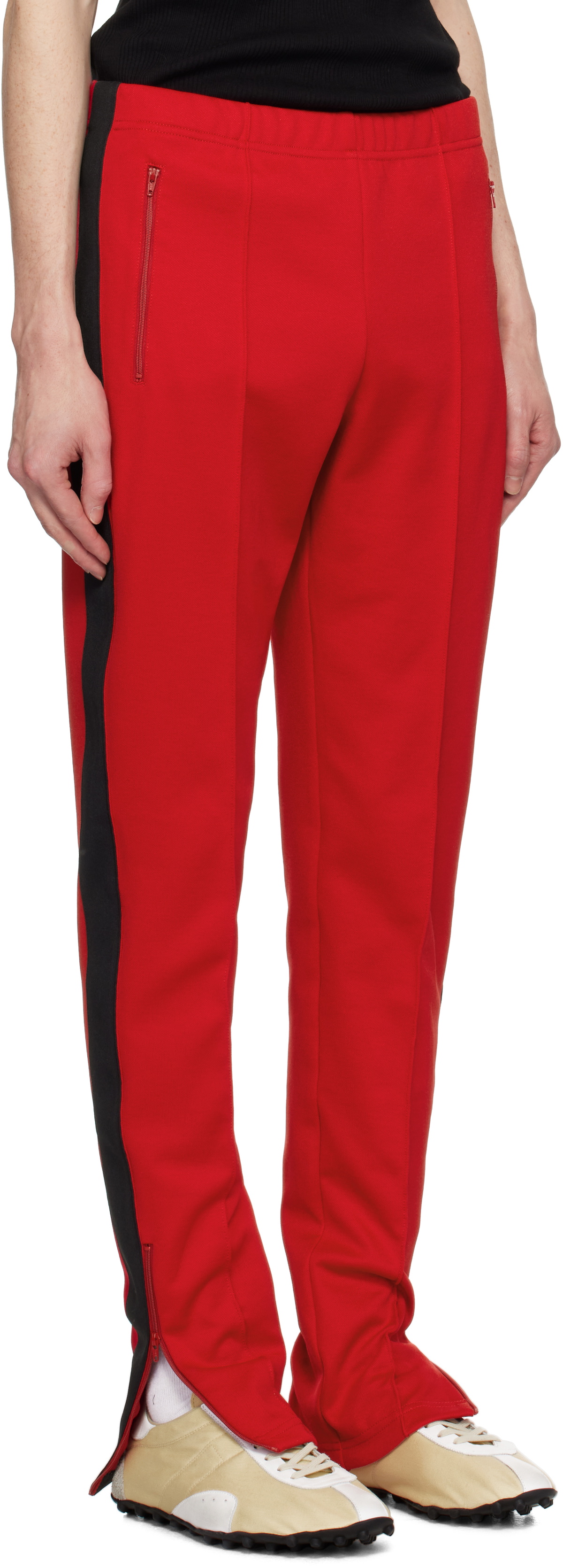 Maison Margiela Red Striped Sweatpants