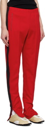 Maison Margiela Red Striped Sweatpants