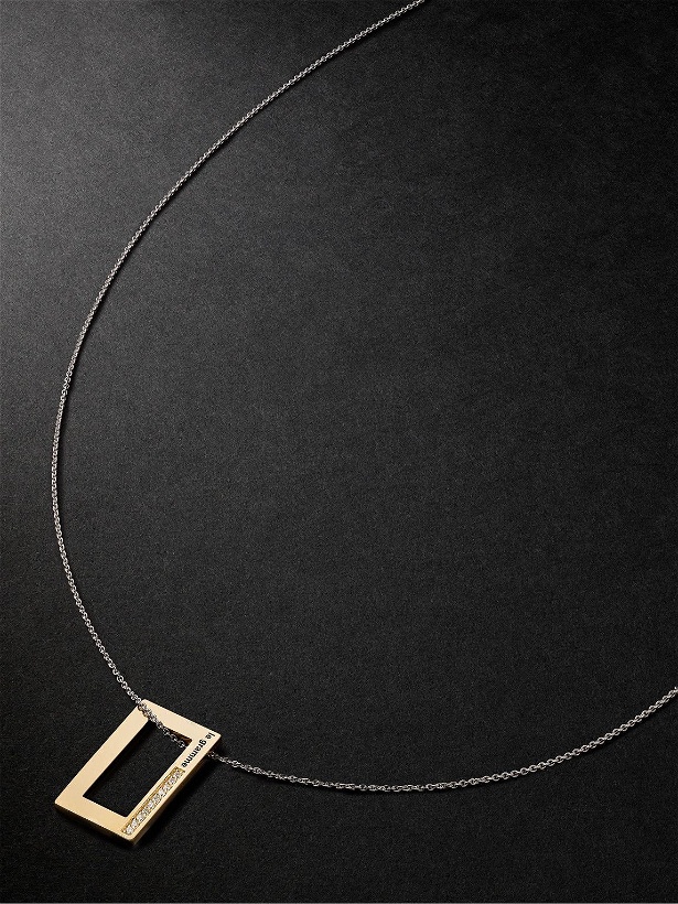 Photo: Le Gramme - 5.7g Sterling Silver, 18-Karat Gold and Diamond Pendant Necklace