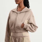 ON Women's x FKA Twigs Club Cropped Hoodie in Cinder/Desert