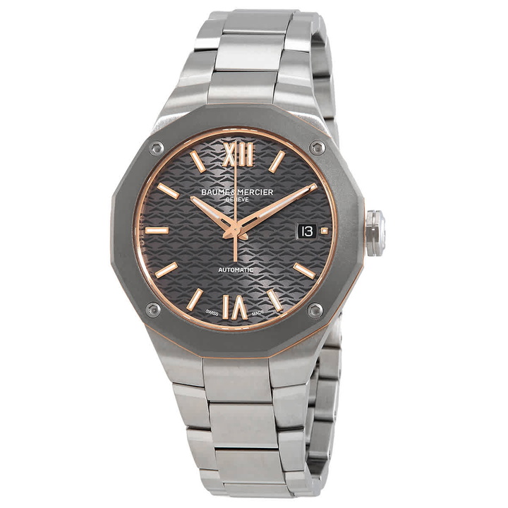 Photo: Baume et Mercier Riviera Automatic Grey Dial Unisex Watch M0A10661