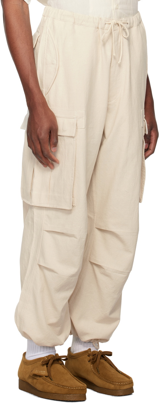 Story mfg. Beige Peace Cargo Pants Story Mfg.