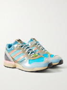 ADIDAS CONSORTIUM - XZ0006 Inside Out Rubber-Trimmed Mesh Sneakers - Blue