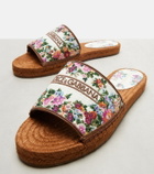Dolce&Gabbana Floral espadrille slides