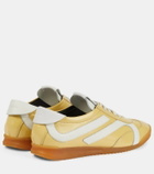 Proenza Schouler Track suede-trimmed leather sneakers