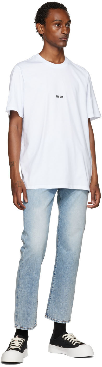 MSGM White Logo T-Shirt