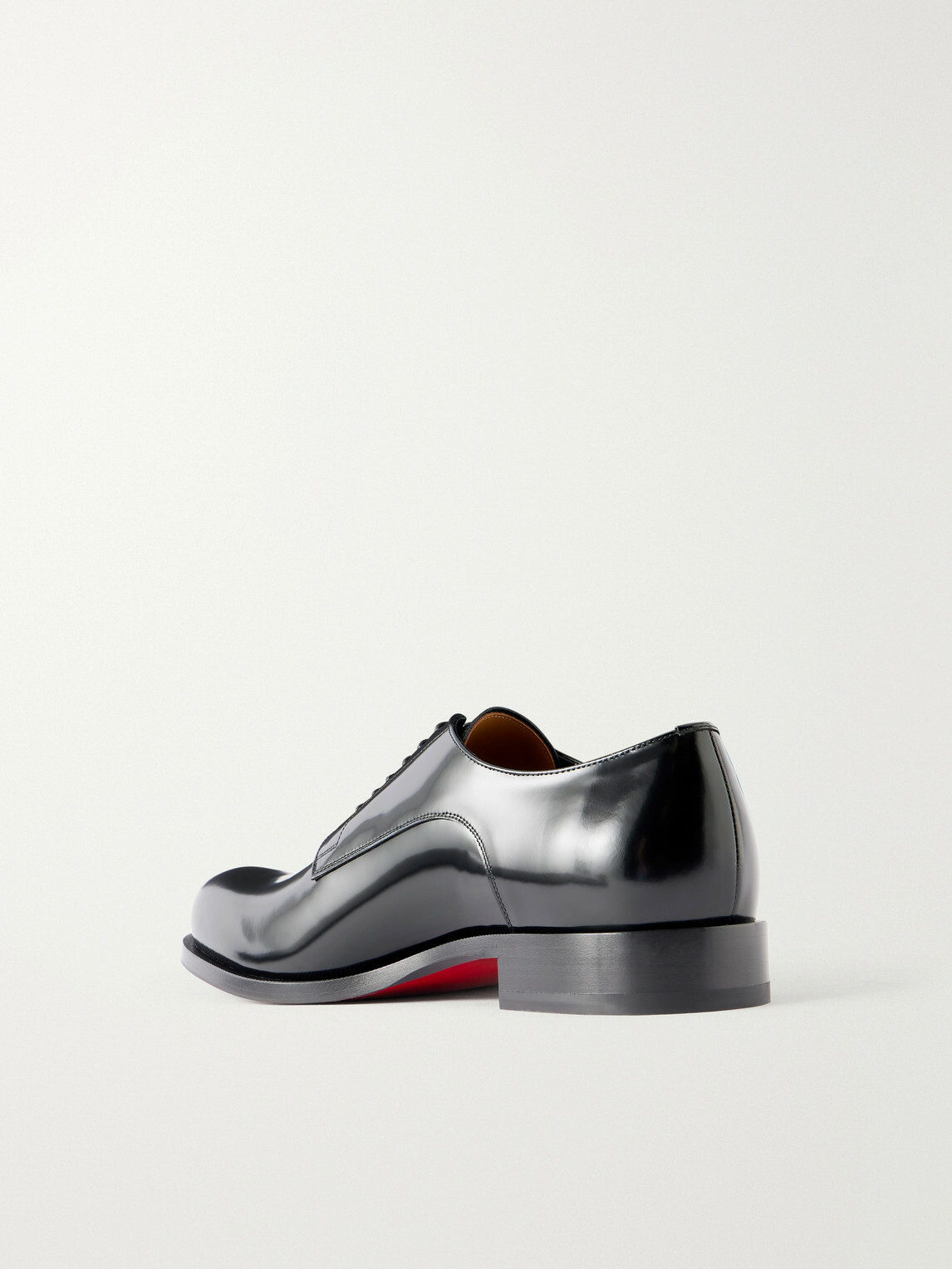 Christian Louboutin - Moustachou Leather Oxford Shoes - Black