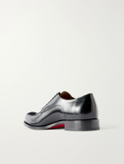 Christian Louboutin - Moustachou Leather Oxford Shoes - Black