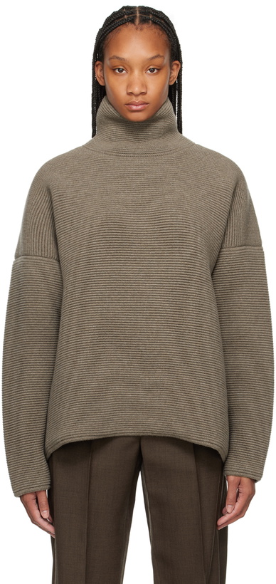 Photo: Fear of God Gray Ottoman Turtleneck