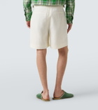 God's True Cashmere Linen shorts with moonstone