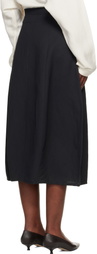 Studio Nicholson Black Orcha Midi Skirt