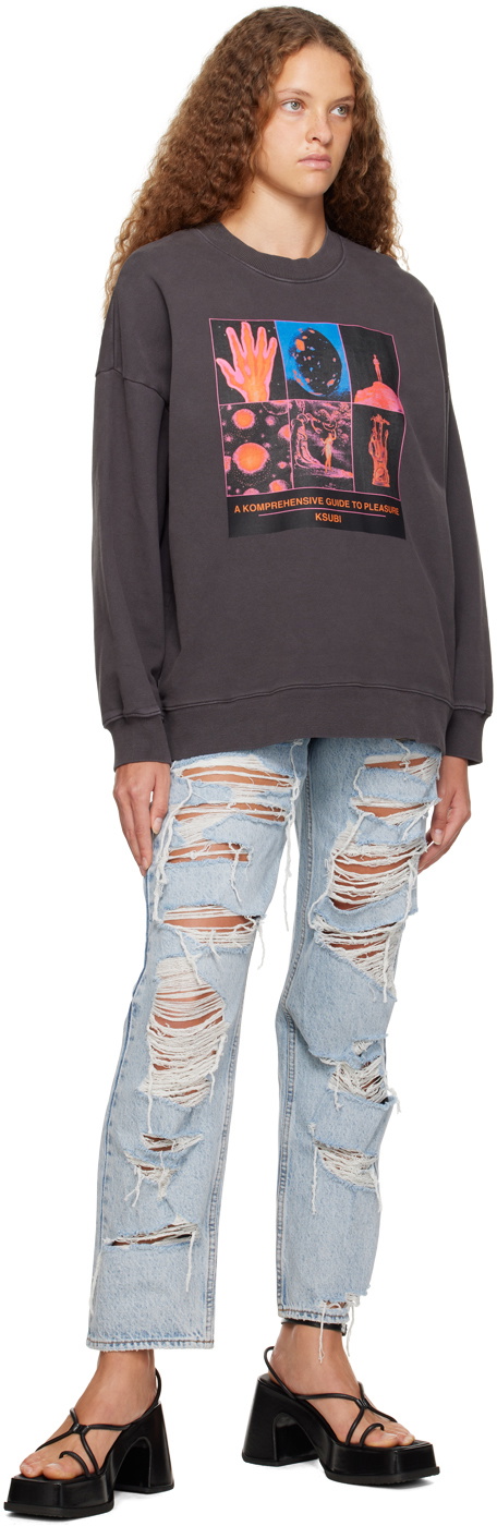 Ksubi Gray Pleasure Guide Oh G Sweatshirt