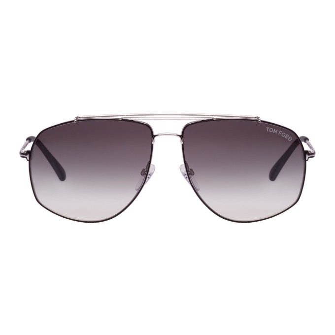Photo: Tom Ford Black and Silver Georges Sunglasses