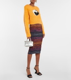 Rotate Birger Christensen Ying Yang mohair-blend sweater