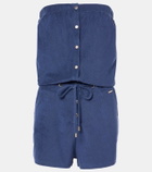 Melissa Odabash Naomi cotton-blend terry romper