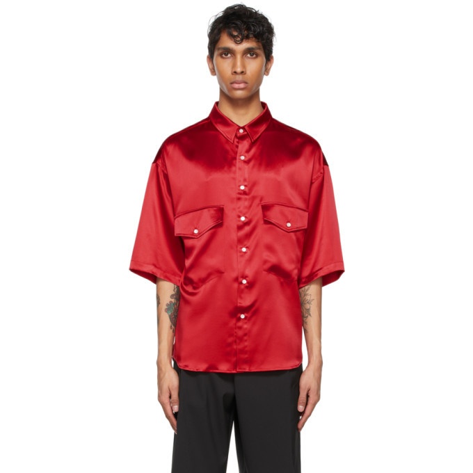 Photo: Nahmias Red Silk Short Sleeve Shirt