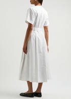3.1 Phillip Lim Belted Cotton-blend Midi Dress White