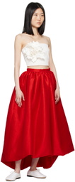 Kika Vargas SSENSE Exclusive Red Nina Midi Skirt