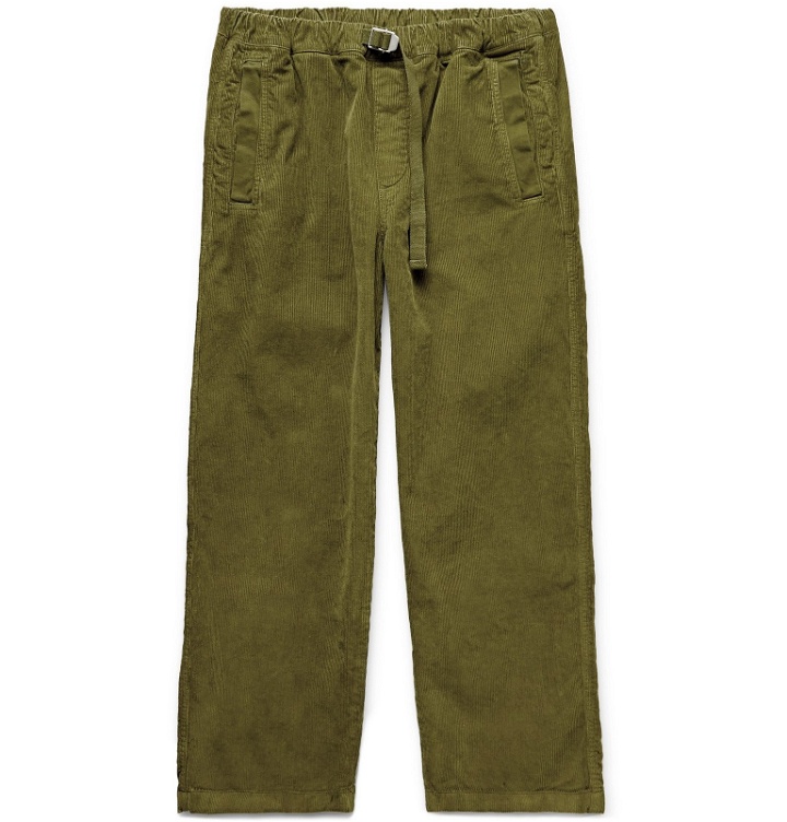 Photo: Albam - Tapered Garment-Dyed Cotton-Corduroy Trousers - Green