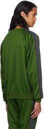 NEEDLES Green Embroidered Sweatshirt