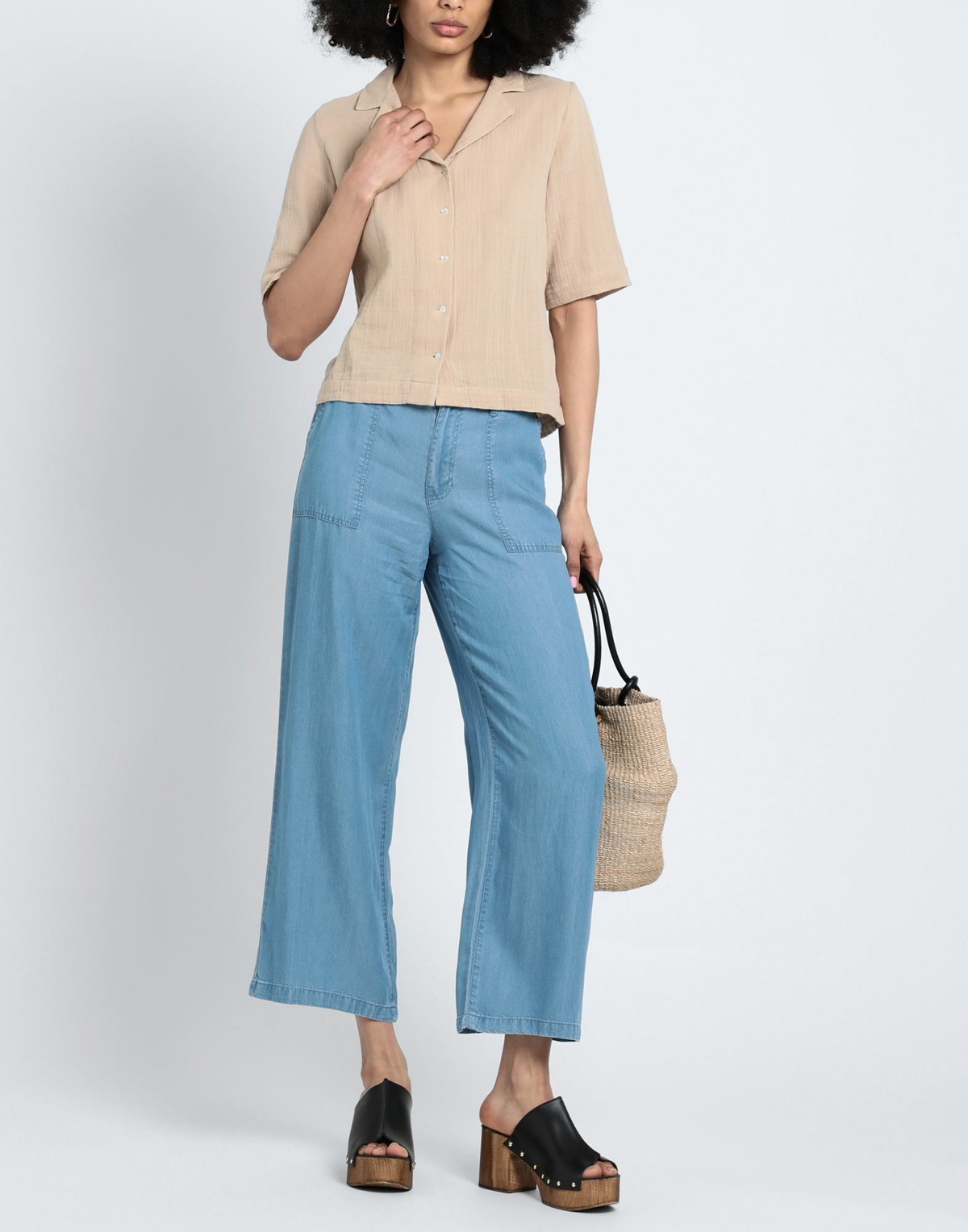 Pieces Womens Shirt Sand