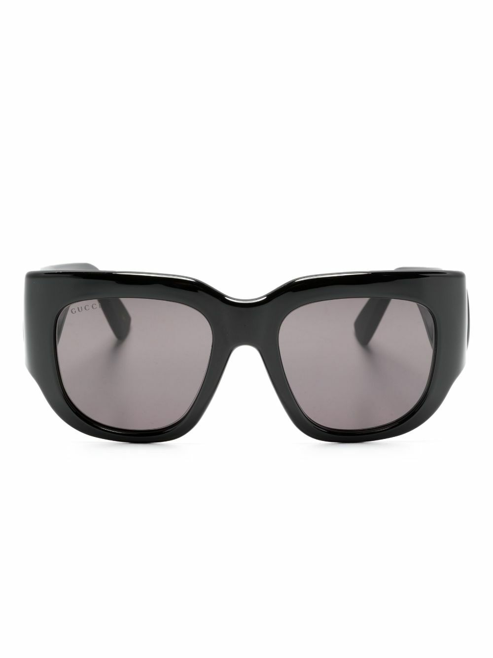 Gucci Eyewear Black Double G Oversize-Frame Sunglasses