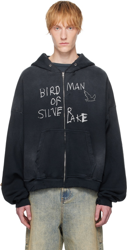 Photo: PALY Black 'Birdman Of Silver Lake' Zip Hoodie