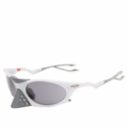 Oakley Plantaris Sunglasses in Matte Vapor/Prizm Grey 