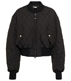 Stella McCartney - Cropped quilted bomber jacket