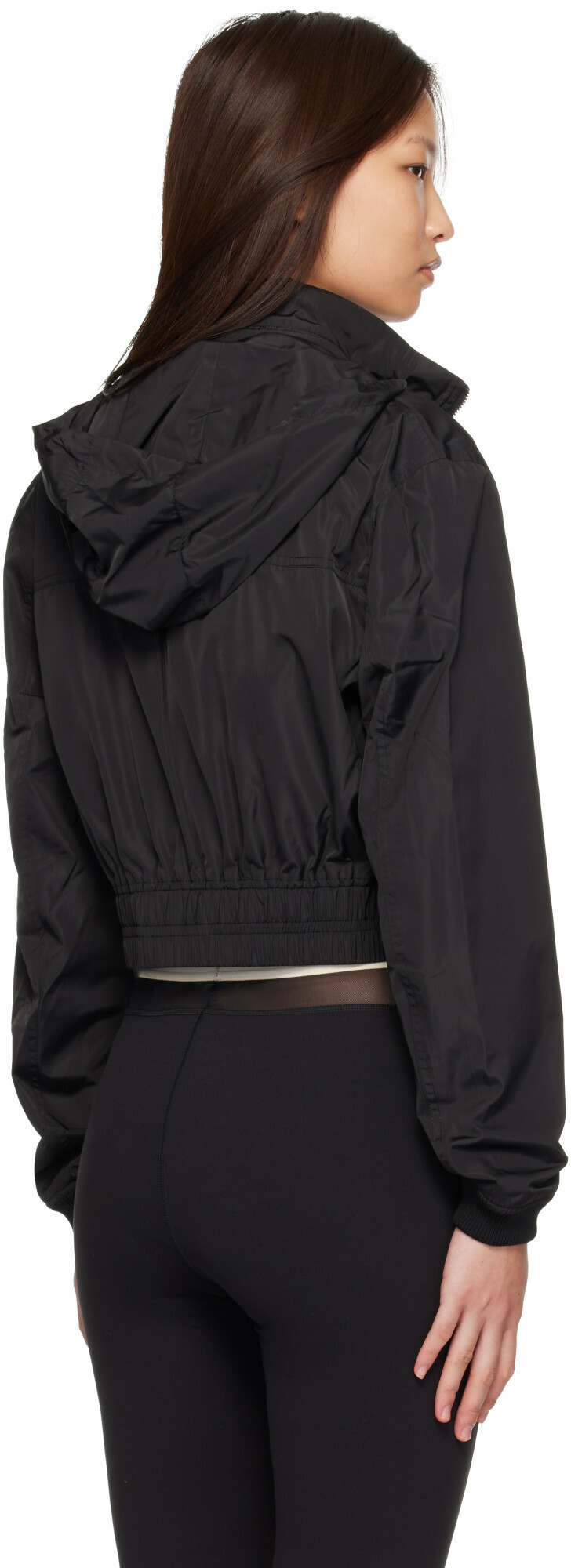 Palm Angels Black 'Palm' Sway Windbreaker Jacket