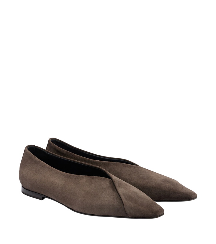 Photo: Brunello Cucinelli Suede ballet flats