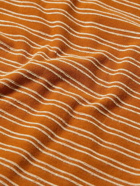 Mr P. - Striped Cotton-Jersey T-Shirt - Orange