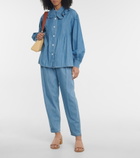 See By Chloe - High-rise pleated tapered jeans