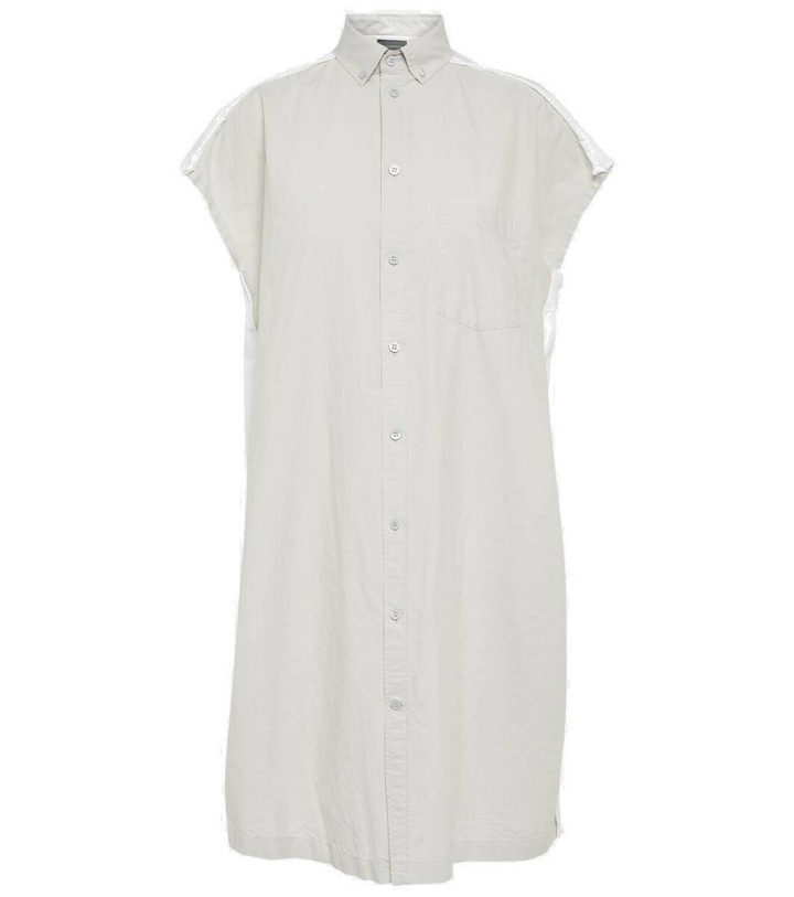 Photo: Balenciaga Oversized cotton shirt dress