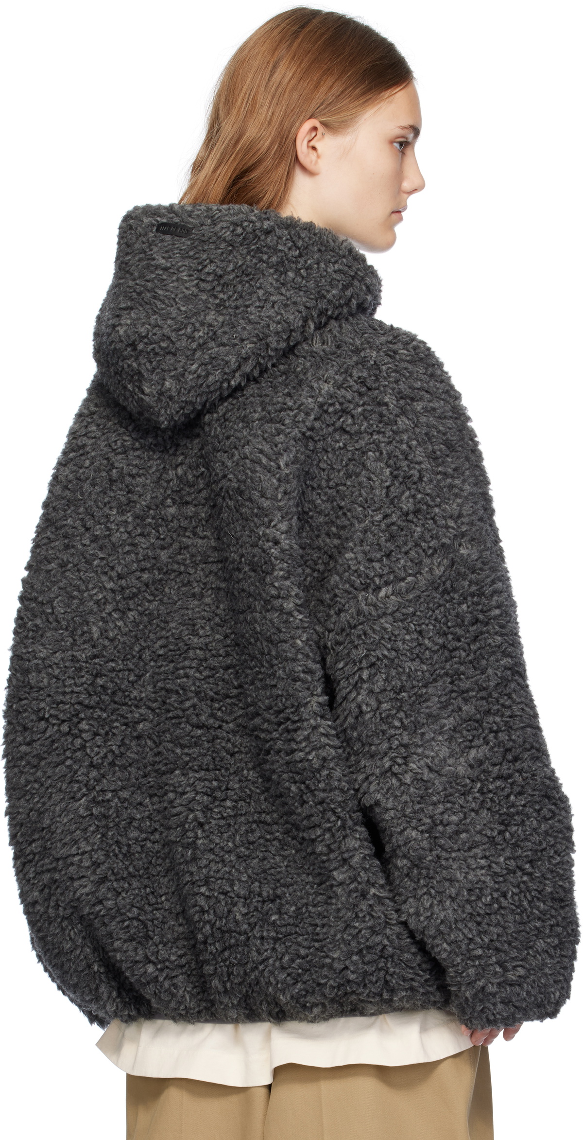 Fear of God Gray Polar Fleece Hoodie