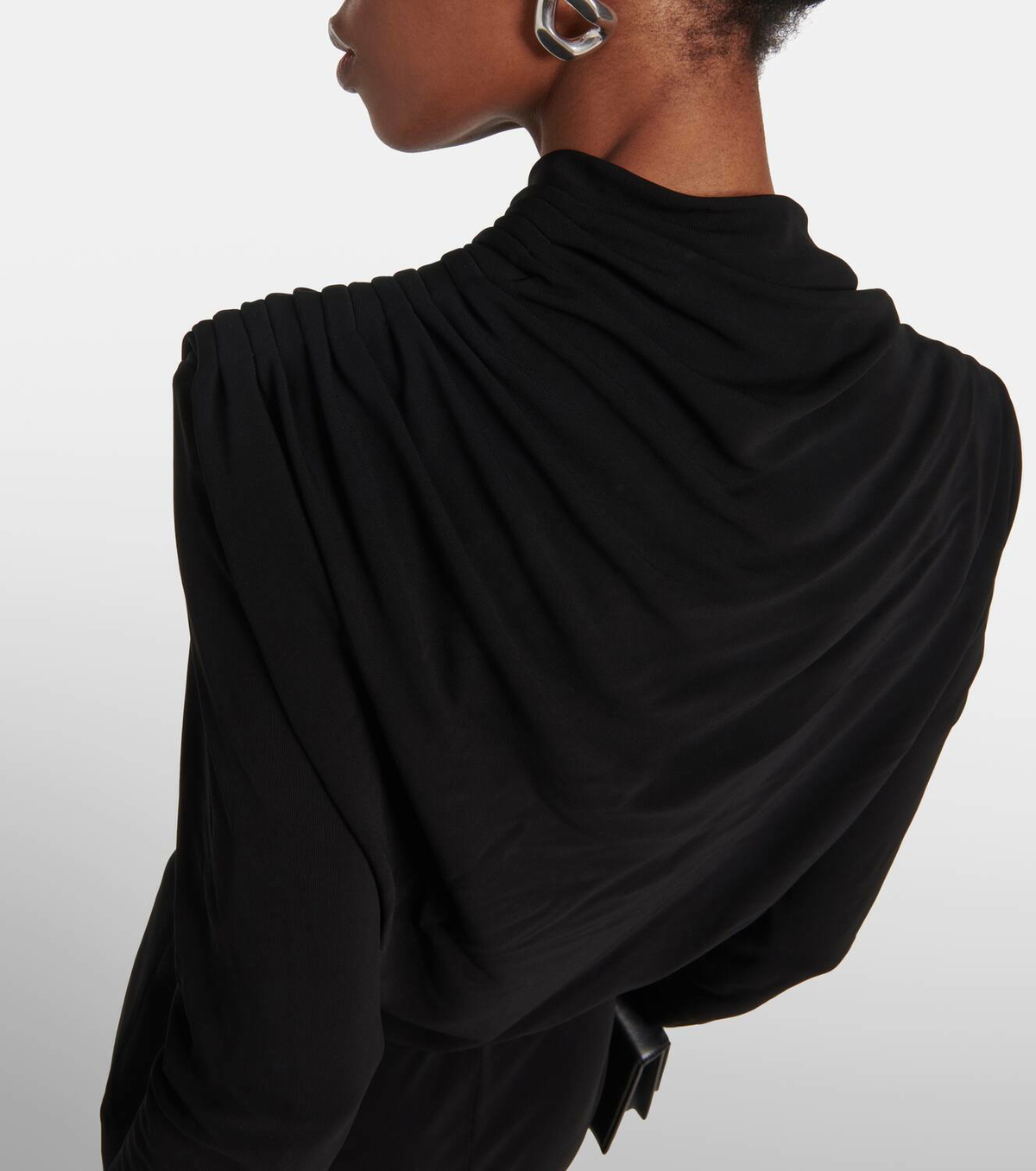 strapless open back dress Gray men's long sleeves dress shirt spread collar convertible cuff reg –  DESIGN MENSWEAR main image 0