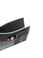 THOM BROWNE - 4bar Leather Credit Card Case