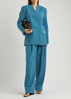 Esse Studios Homme Wide-leg Woven Trousers Blue