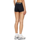 Palm Angels Black Classic Logo Sport Shorts