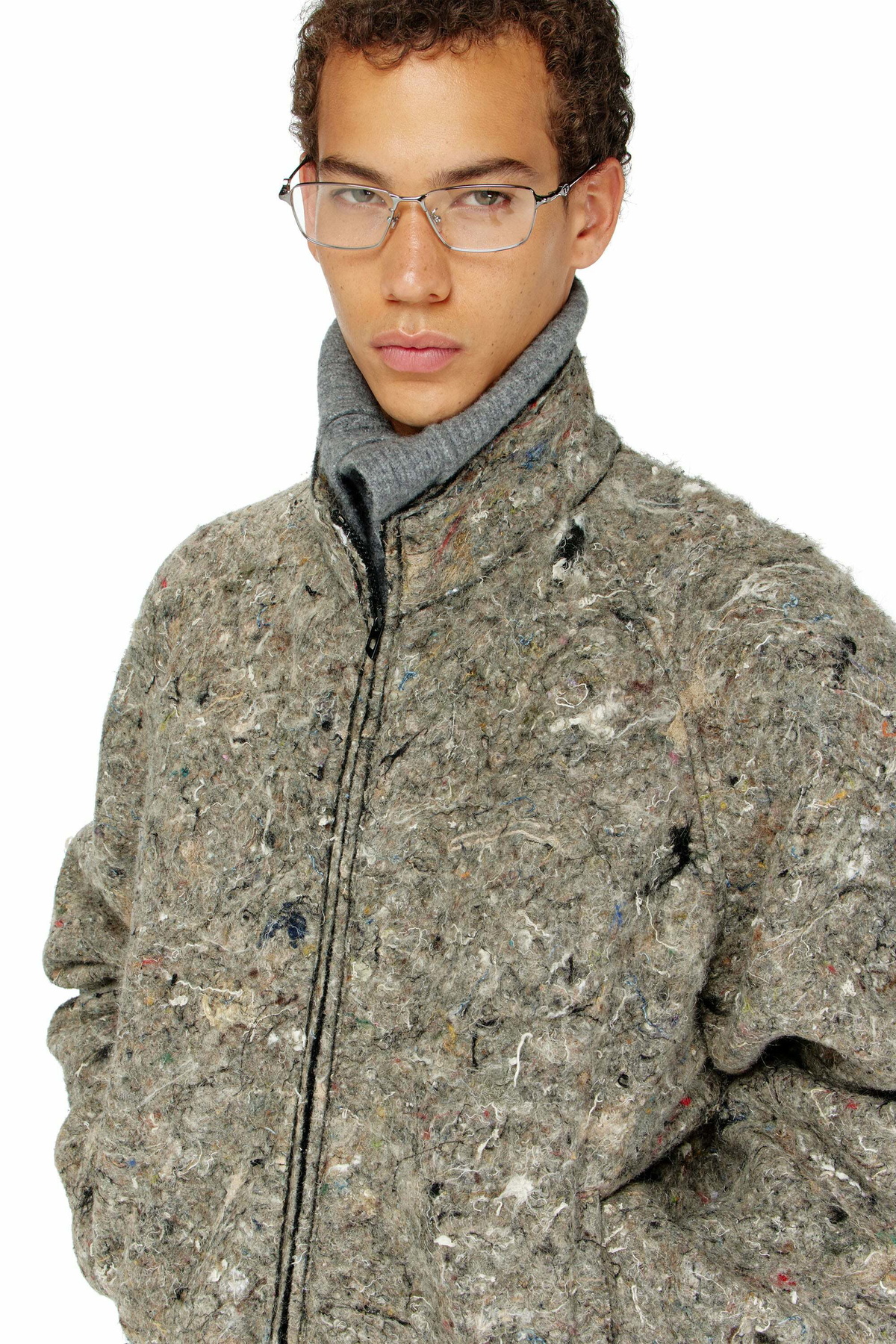 Diesel Upcycled felted jacket - Jackets - Man -