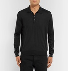 Brioni - Cashmere Polo Shirt - Men - Black