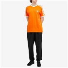 Adidas Men's 3 Stripes T-shirt in Orange