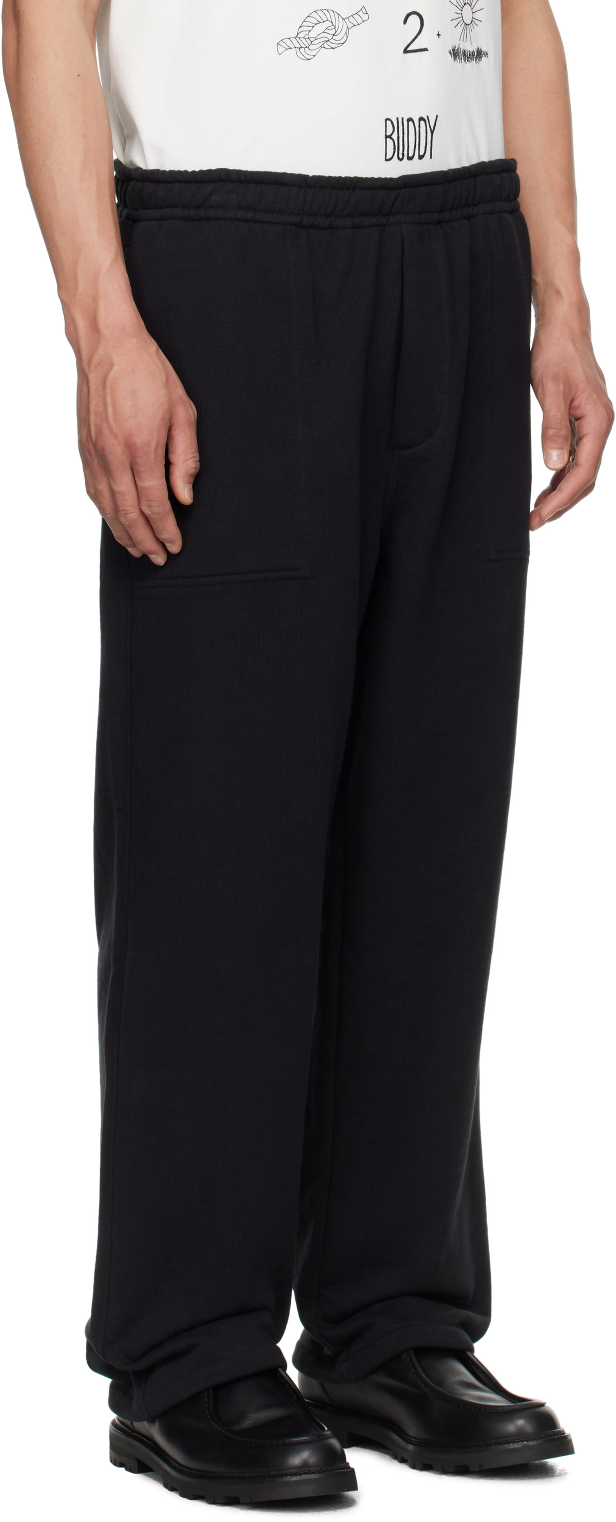 Bode Black Sideline Sweatpants