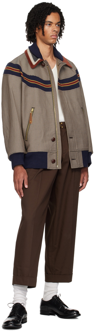 kolor Brown Pleated Trousers
