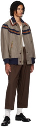 kolor Brown Pleated Trousers